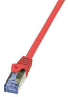 LogiLink 10G S/FTP PIMF PrimeLine patch kábel CAT6A 1, 5m piros (CQ3044S)