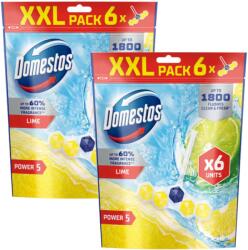 Domestos Power5 WC frissítő blokk Lime (12x50g)