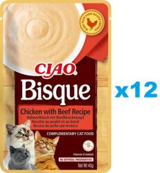 Inaba Foods CIAO Bisque csirke és marhahús krémleves 12x40g