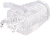 NIKOMAX Törésgátló RJ45, 6, 5mm, CAT6a, 100 db-os csomag NMC-RJBOOT65S-TR-100 (NMC-RJBOOT65S-TR-100)