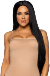 Leg Avenue Long Straight Center Part Wig 84cm Black