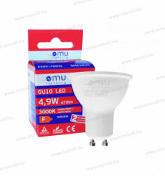 OMU Lighting LB LED izzó GU10 spot 4, 9W 470lm 6500K hideg fehér 2 év garancia LBGU104.94706500 (LBGU104.94706500)