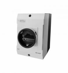 OMU system MX-440P 4 pólusú 40A tokozott ipari ki-be kapcsoló 4x40A IP65 forgócsapos lakatolható (MX-440P)