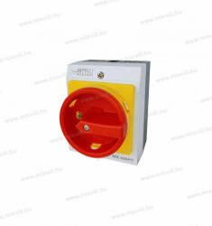 OMU system MX-420PY 4 pólusú 20A tokozott ipari tűzvédelmi ki-be kapcsoló 4x20A IP65 lakatolható (MX-420PY)