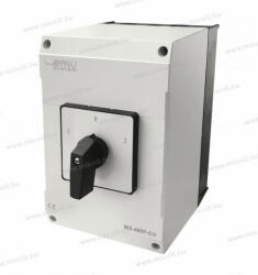 OMU system MX-480P-CO 4 pólusú tokozott ipari kézi átkapcsoló 1-0-2 4x80A IP65 (MX-480P-CO)