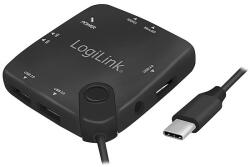 LogiLink Ua0344 Usb-C Multifuncióonális Hub - Usb 2.0, Fekete