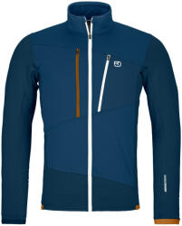 ORTOVOX Fleece Grid Jacket M férfi pulóver M / kék/szürke