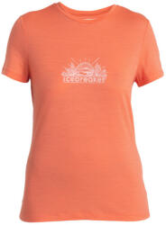 Icebreaker Women Merino 150 Tech Lite III SS Tee IB Grown Naturally női funkcionális felső S / narancs