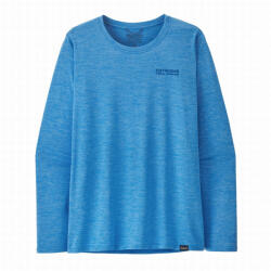 Patagonia W's L/S Cap Cool Daily Graphic Shirt - Lands női póló M / sötétkék