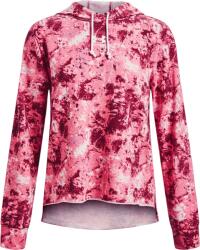 Under Armour Rival Terry Print Hoodie női pulóver S / rózsaszín