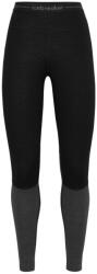 Icebreaker Women Merino 200 ZoneKnit Leggings női leggings L / fekete/szürke