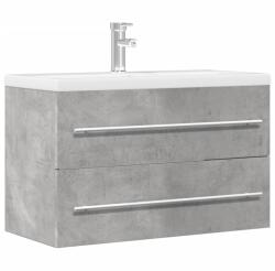 vidaXL kézműves tölgy színű szerelt fa mosdószekrény 80 x 38, 5 x 48 cm (856228)