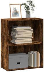 vidaXL füstös tölgy színű szerelt fa könyvespolc 60 x 30 x 77 cm (857894)