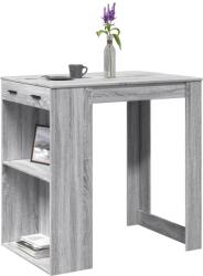 vidaXL szürke sonoma színű szerelt fa bárasztal 102 x 70 x 103, 5 cm (3309326) - vidaxl