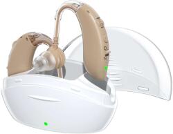  Hallókészülék x2 újratölthető NeoHGS, akkumulátorral, töltőállomással, 130 dB hangerősítővel, 210 óra autonómiával