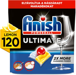 Finish Powerball Ultimate All in 1 mosogatógép-kapszula, lemon (120 db)