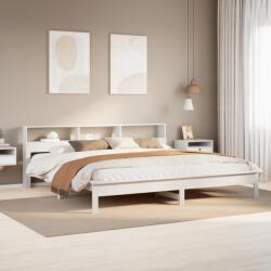 vidaXL fehér tömör fenyőfa ágy matrac nélkül 180 x 200 cm (3309729)
