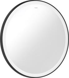 Hansgrohe Xarita Lite S Tükör köríves LED világítással, 700/30, fali kapcsolóval Matt Fekete 54966670 (54966670)