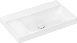 Hansgrohe Xelu Q Mosdókagyló bal oldali széles szegéllyel 800/480 csapfurat és túlfolyó nélkül, SmartClean Fehér 61032450 (61032450)