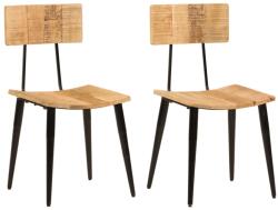 vidaXL 2 db tömör mangófa étkezőszék 44 x 40 x 80 cm (348161)