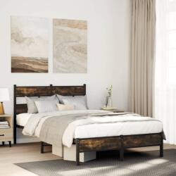 vidaXL sonoma tölgy fejtámlás ágykeret matrac nélkül 120 x 190 cm (4017197)