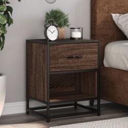 vidaXL 2 db barna tölgyszínű szerelt fa éjjeliszekrény 40x31x50 cm (848693)