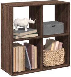 vidaXL barna tölgy szerelt fa elválasztó könyvespolc 69, 5x29x69, 5 cm (858009) - vidaxl