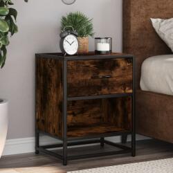 vidaXL 2 db füstös tölgy színű éjjeliszekrény 40 x 31 x 50 cm (848689)