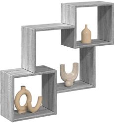 vidaXL szürke sonoma színű szerelt fa faliszekrény 78 x 18 x 71 cm (854810)
