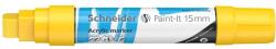Schneider Dekormarker, akril, 15 mm, SCHNEIDER "Paint-It 330", sárga (120305) - nyomtassingyen
