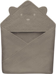 Lionelo Muslin pamut kapucnis törölköző - Beige Cappuccino