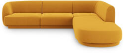 Micadoni Coltar modular Miley tapiterie din catifea si colt pe partea dreapta, galben (MIC_RRCO_51_F1_MILEY7)