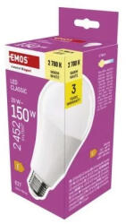 EMOS LED izzó Classic A80 / E27 / 20 W (150 W) / 2452 lm / 2700K / ZQ5E81 (EMOS-ZQ5E81)