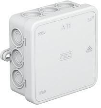 Obo Bettermann 2000342 Kábel-leágazódoboz, sorkapocs nélkül, üres, világosszürke, 85x85 mm, IP55 (2000342)