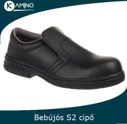 Portwest Fw81 vízálló munkavédelmi cipő, bebújós S2 (FW81BKR34)