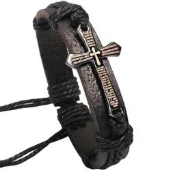 HARAHU Instructive Cross karkötő - Fekete KP34464