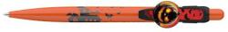 ICO Golyóstoll, 0, 8 mm, nyomógombos, narancssárga mintás tolltest, ICO „Halloween, kék (TICHWN)