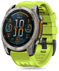Tech-Protect Silicone szíj Garmin Fenix 5x / 5x Plus / 6x / 6x Pro / 7x / 8 51mm, lime