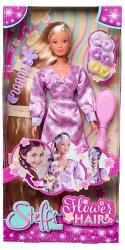 Simba Toys Steffi Love baba extra hosszú hajjal, virágos hajdísszel