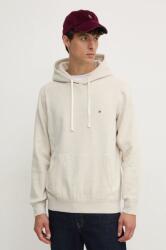 Tommy Hilfiger felső bézs, férfi, sima, kapucnis, MW0MW37230 - bézs XL