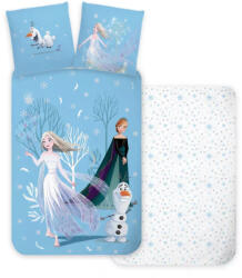  Disney Jégvarázs Snowing Day gyerek, ovis ágyneműhuzat 100×135 cm, 40×60 cm (BRM017115) - oliviashop