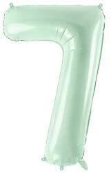 Partydeco Számos lufi 28" 72cm óriás világoszöld szám, számjegy 7-es (LUFI623037)