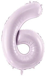 Partydeco Számos lufi 28" 72cm óriás világoslila szám, számjegy 6-os (LUFI485249)