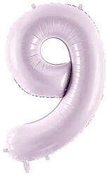 Partydeco Számos lufi 28" 72cm óriás világoslila szám, számjegy 9-es (LUFI335838)
