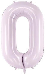 Partydeco Számos lufi 28" 72cm óriás világoslila szám, számjegy 0 (LUFI493522)