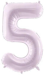 Partydeco Számos lufi 28" 72cm óriás világoslila szám, számjegy 5-ös (LUFI653667)