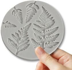  Szilikon kerek forma vegyes levelek krém - kosarbolt