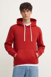 Tommy Hilfiger felső piros, férfi, sima, kapucnis, MW0MW37230 - piros M