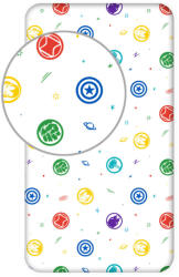  Bosszúállók Symbol gumis lepedő 90x200 cm (BRM017030)