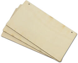  Natúr fa téglalap fekvő 3db/csomag 13x24, 3cm - papelito